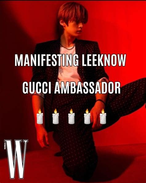 lee know gucci ambassador